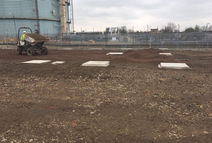 Pad Foundations Poured for New College Building