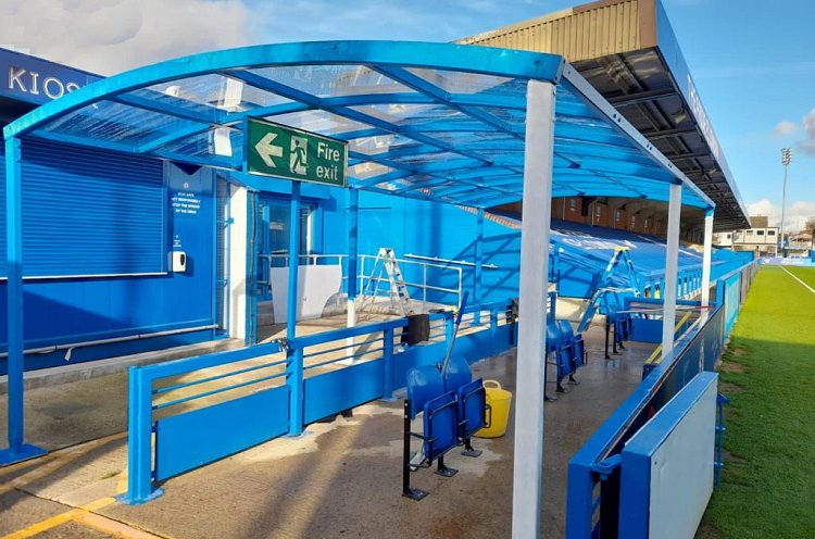 Lowe Group CFC Stadium Renovation Kingsmeadow Wheelchair Viewing Shelter