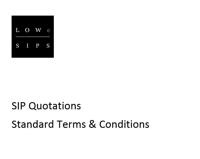 SIP Quotations - Standard T&Cs
